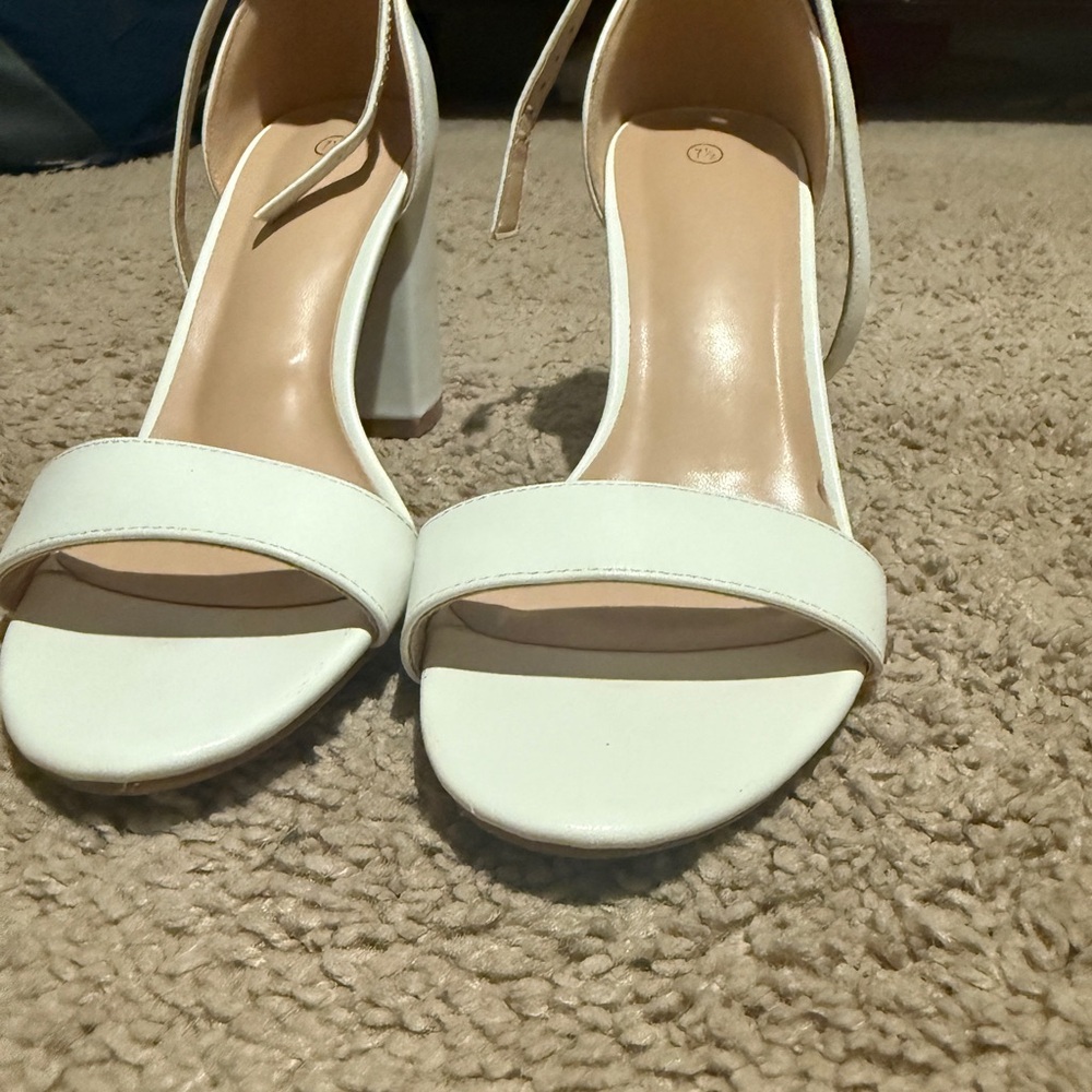 Elegant White Women's Heels